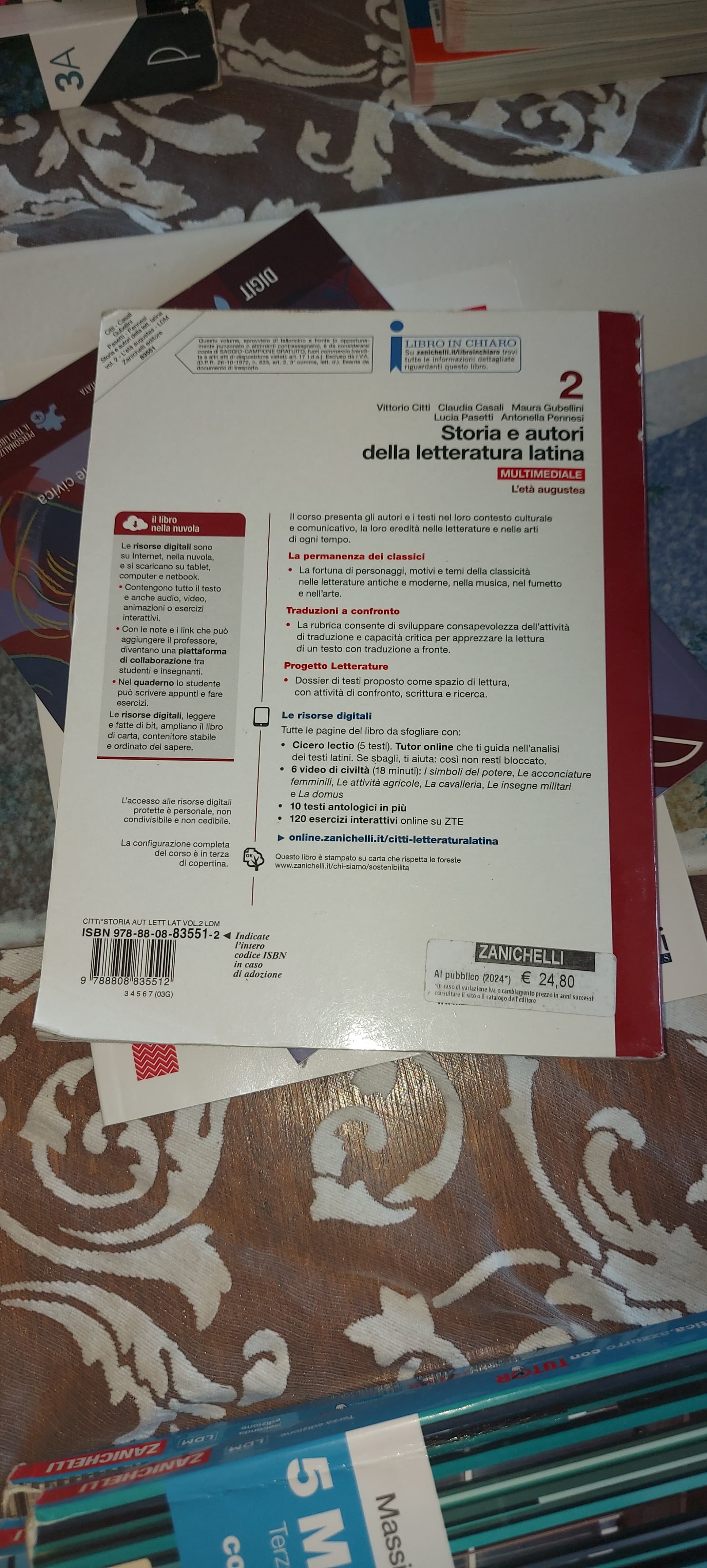 STORIA E AUTORI DELLA LETTERATURA LATINA - VOLUME 2 MULTIMEDIALE (LDM) - foto 2