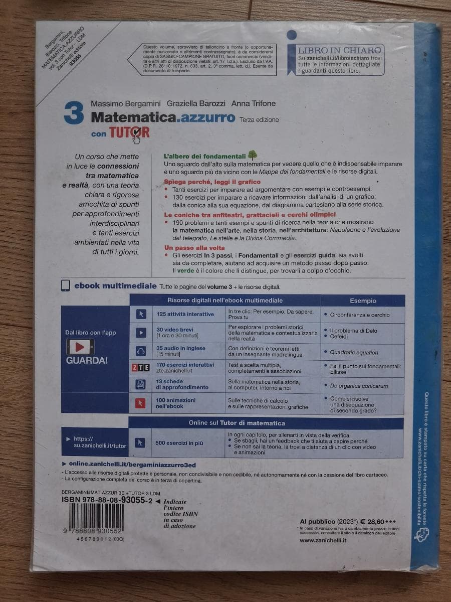MATEMATICA.AZZURRO 3ED. - VOL. 3 CON TUTOR (LDM) - foto 2