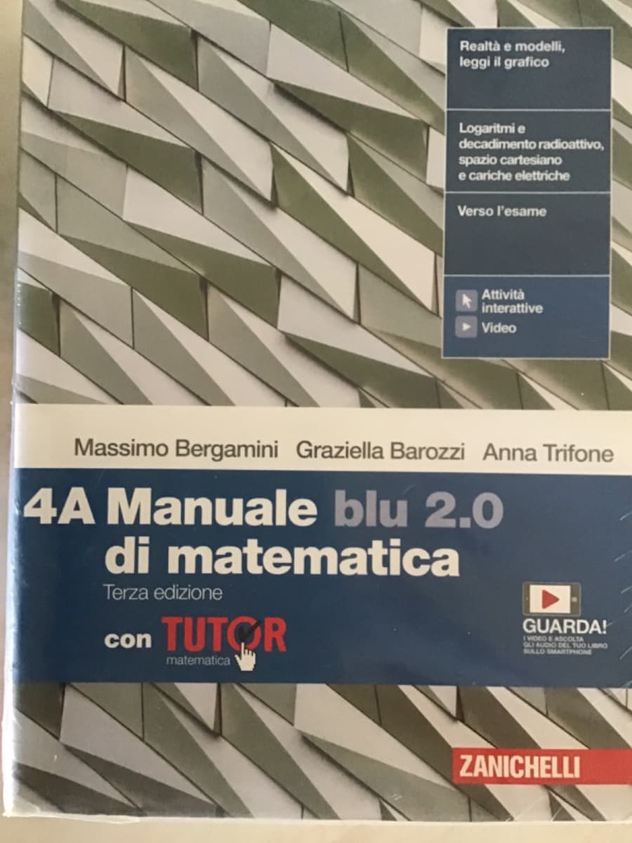 MANUALE BLU 2.0 DI MATEMATICA 3ED. - CONF. 4 CON TUTOR (LDM) - foto 1