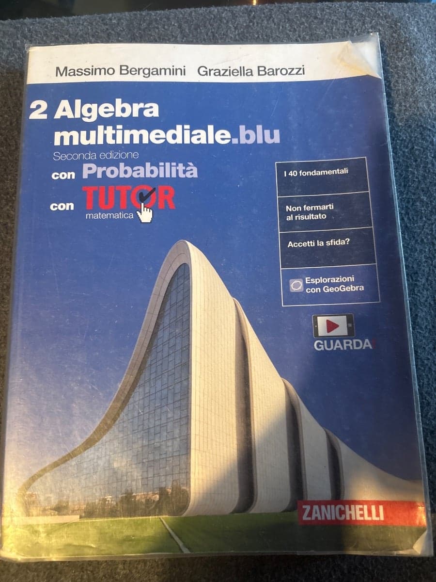 MATEMATICA MULTIMEDIALE.BLU - VOLUME ALGEBRA CON PROBABILITÀ 2 + TUTOR (LDM) - foto 1