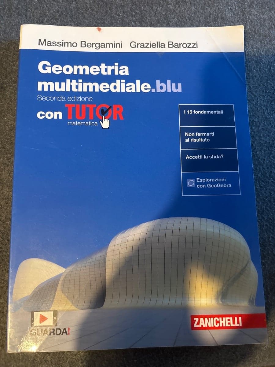 MATEMATICA MULTIMEDIALE.BLU - VOLUME GEOMETRIA CON TUTOR (LDM) - foto 1