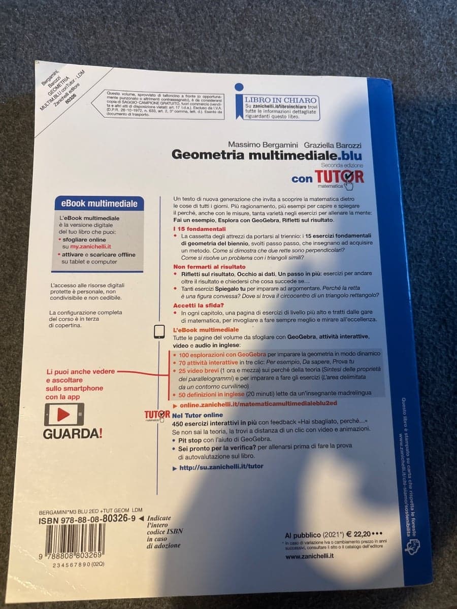 MATEMATICA MULTIMEDIALE.BLU - VOLUME GEOMETRIA CON TUTOR (LDM) - foto 2