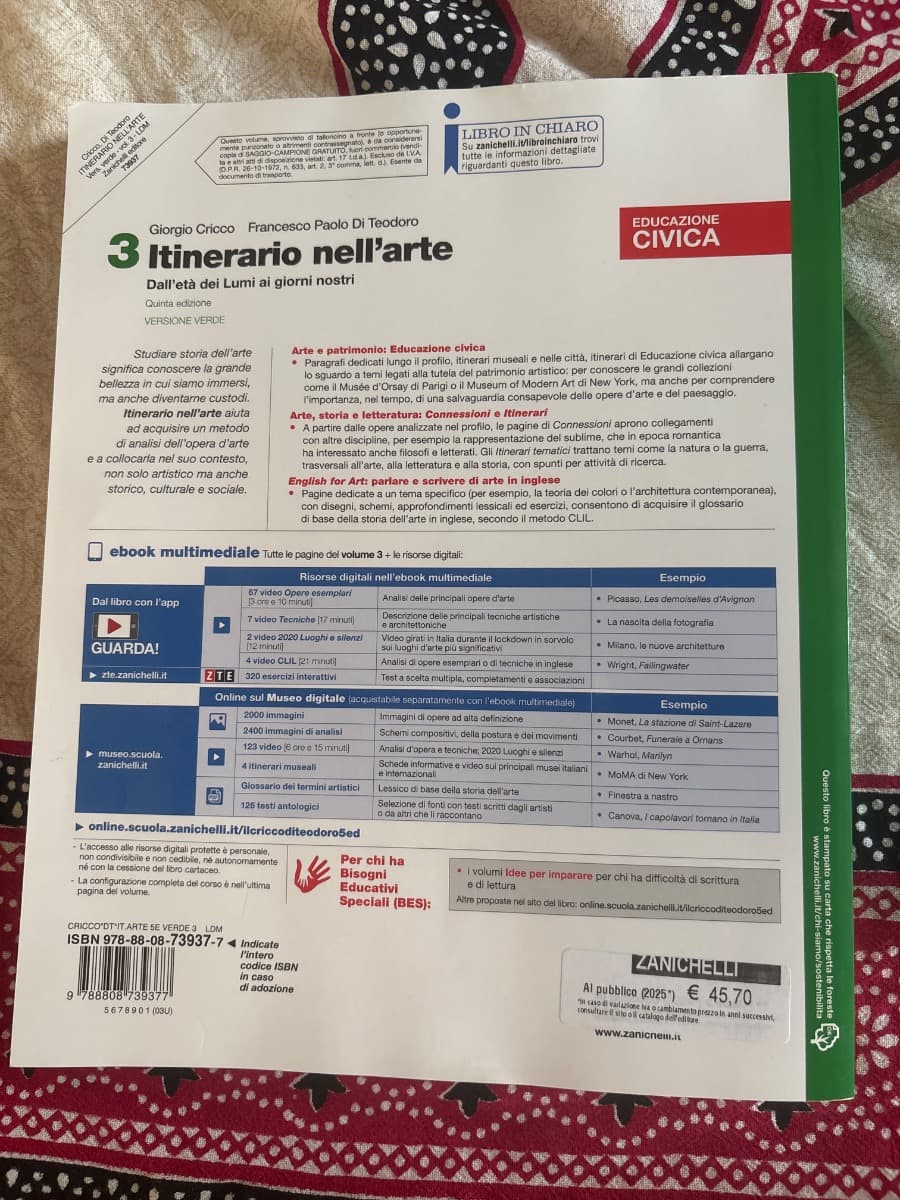 ITINERARIO NELL'ARTE EDIZIONE VERDE 5ED - VOLUME 3 (LDM) - foto 2