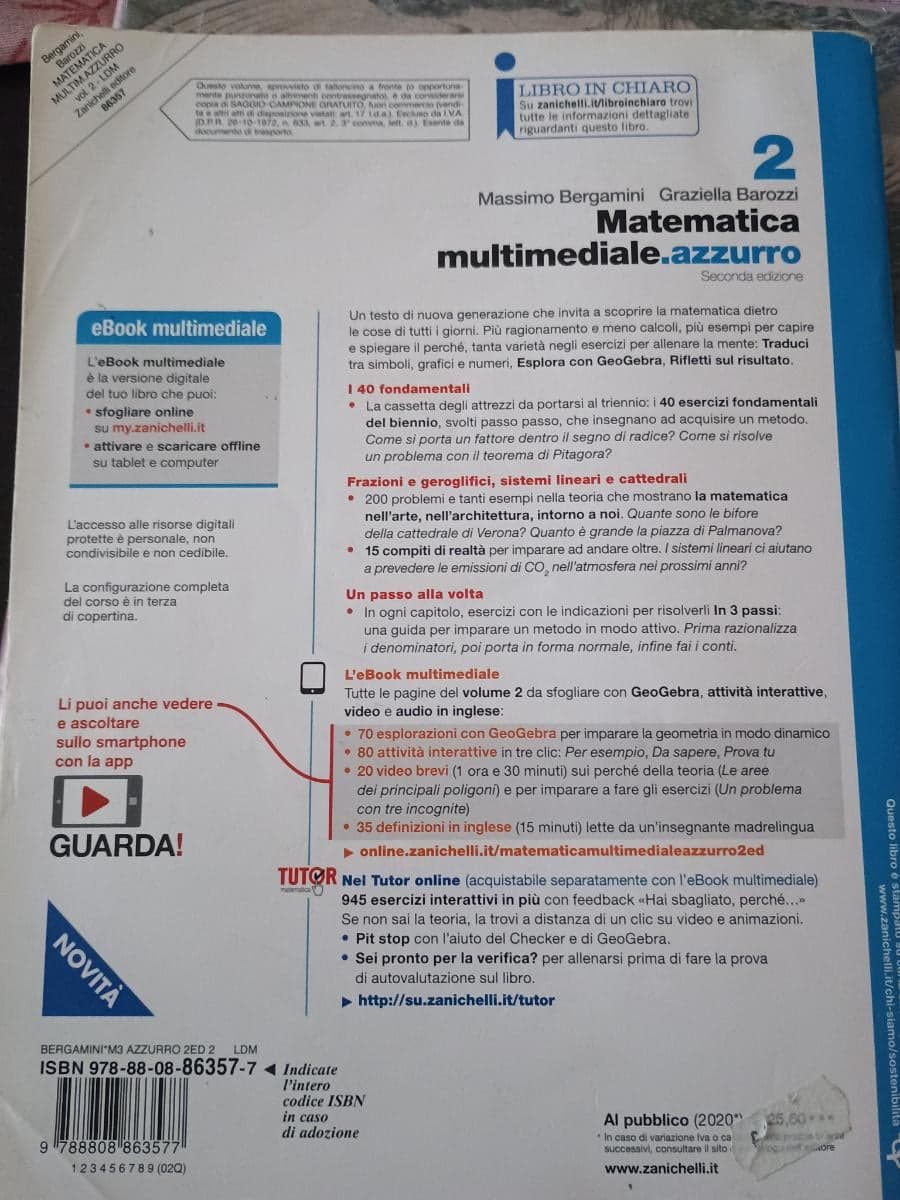 MATEMATICA MULTIMEDIALE.AZZURRO 2ED. - VOL. 2 (LDM) - foto 2