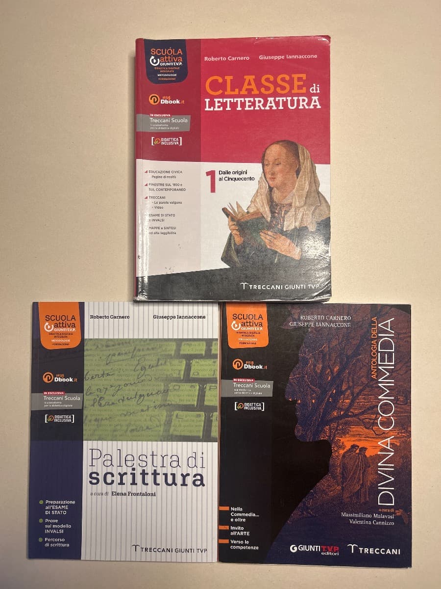 CLASSE DI LETTERATURA 1 + SCRITTURA + DIVINA COMMEDIA - foto 1