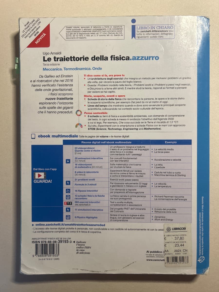 TRAIETTORIE DELLA FISICA.AZZURRO (LE) 3ED - VOLUME SECONDO BIENNIO (LDM) - foto 2