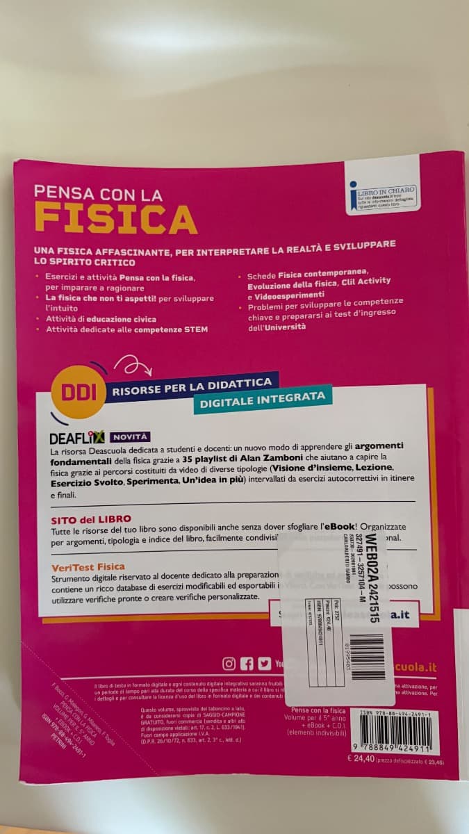 PENSA CON LA FISICA - II BIENNIO E V ANNO - foto 2