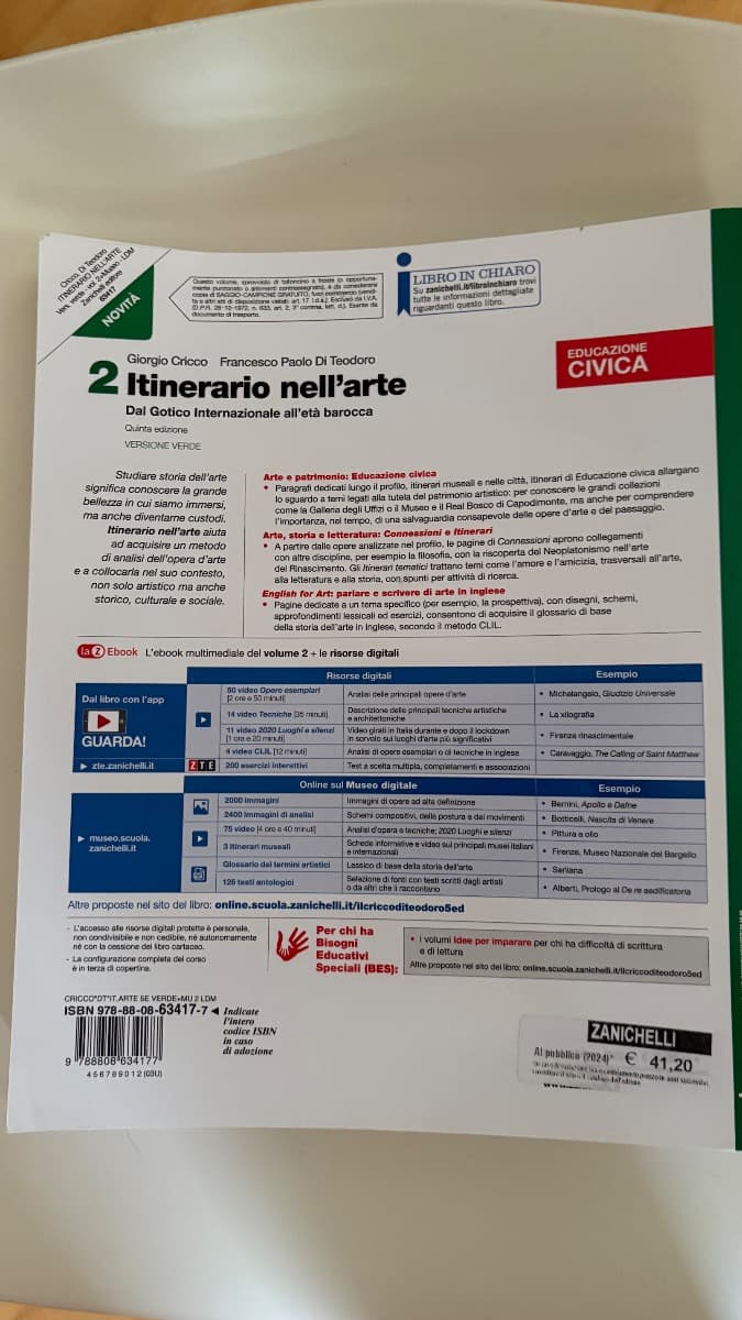 ITINERARIO NELL'ARTE EDIZIONE VERDE 5ED - VOLUME 2 (LDM) - foto 2