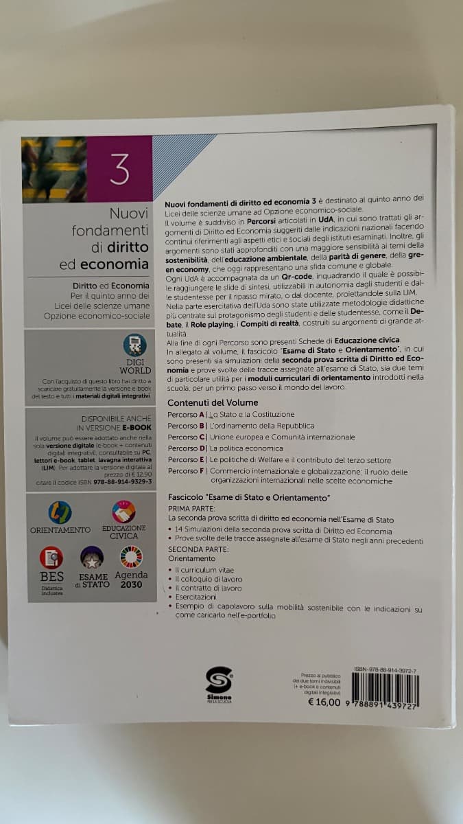 FONDAMENTI DI DIRITTO ED ECONOMIA 3 - foto 2