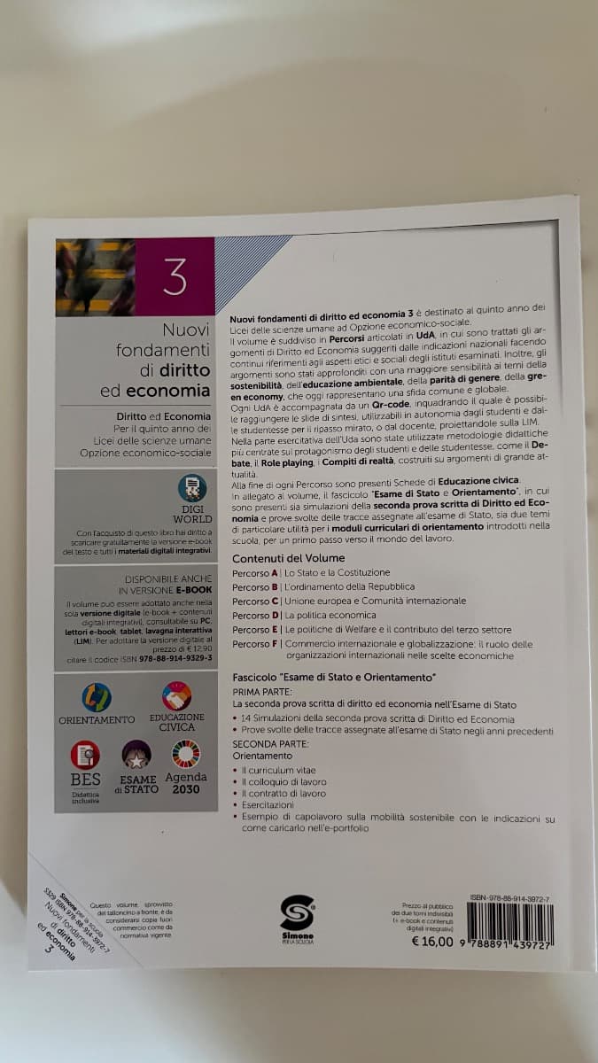 FONDAMENTI DI DIRITTO ED ECONOMIA 3 - foto 2