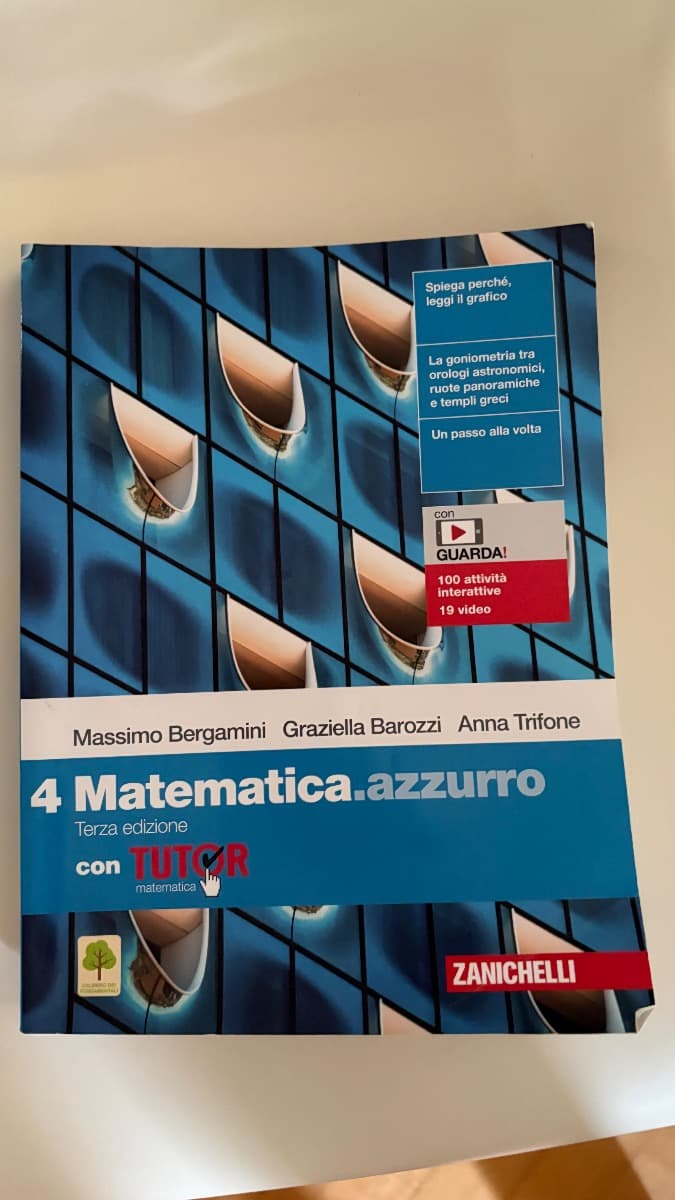 MATEMATICA.AZZURRO 3ED. - VOL. 4 CON TUTOR (LDM) - foto 1