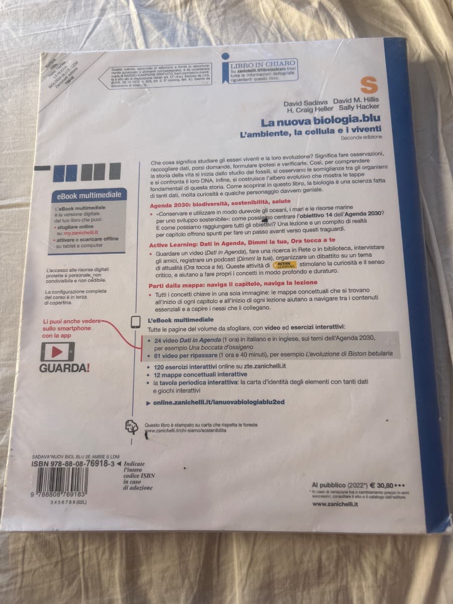 NUOVA BIOLOGIA.BLU 2ED. (LA) - L'AMBIENTE, LA CELLULA E I VIVENTI S (LDM) - foto 2