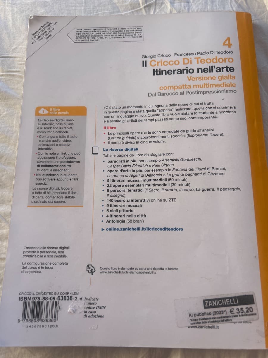 4 il cricco di Teodoro itinerario nell’arte versione gialla compatta multimediale - foto 2