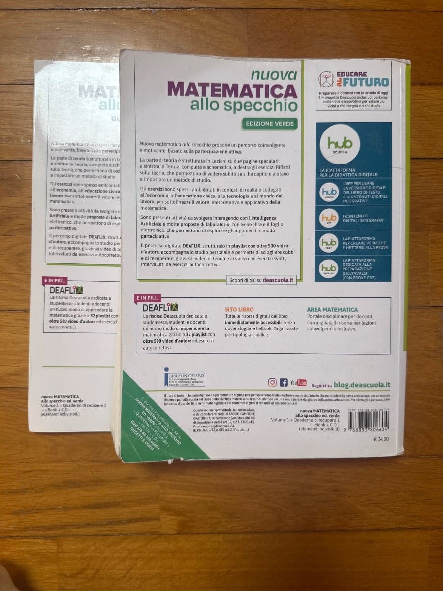 NUOVA MATEMATICA ALLO SPECCHIO EDIZIONE VERDE - PRIMO BIENNIO + EBOOK - foto 2