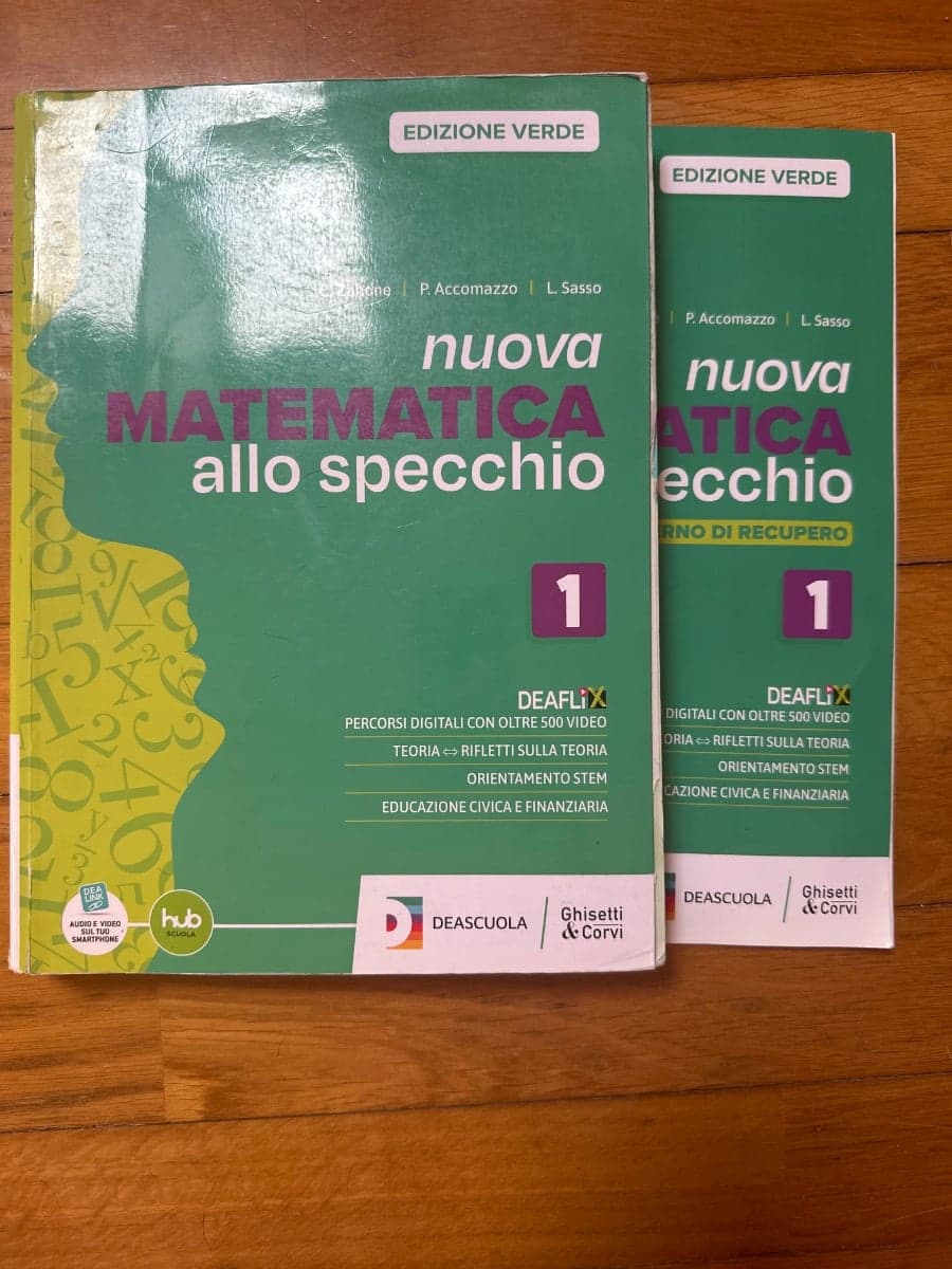 NUOVA MATEMATICA ALLO SPECCHIO EDIZIONE VERDE - PRIMO BIENNIO + EBOOK - foto 1