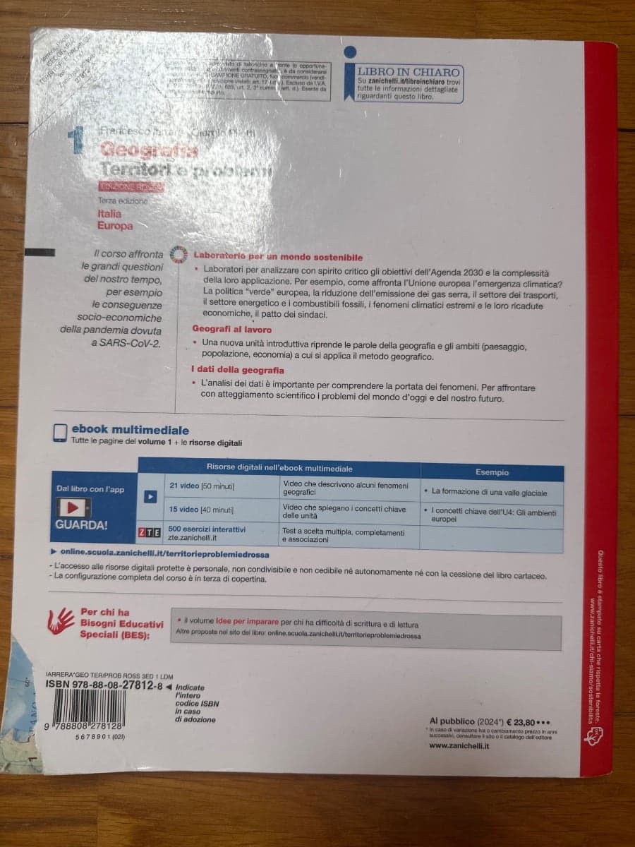GEOGRAFIA TERRITORI E PROBLEMI EDIZIONE ROSSA 3ED - VOLUME 1 (LDM) - foto 2