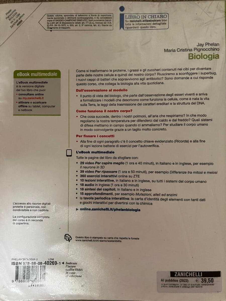 BIOLOGIA - VOLUME UNICO (LDM) - foto 2