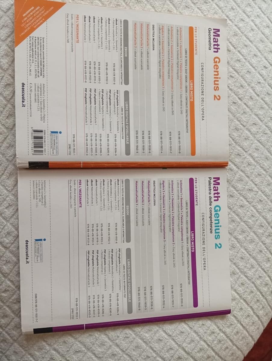 MATH GENIUS ARITMETICA 2 + GEOMETRIA 2 + EBOOK (ANCHE SU DVD) - foto 2
