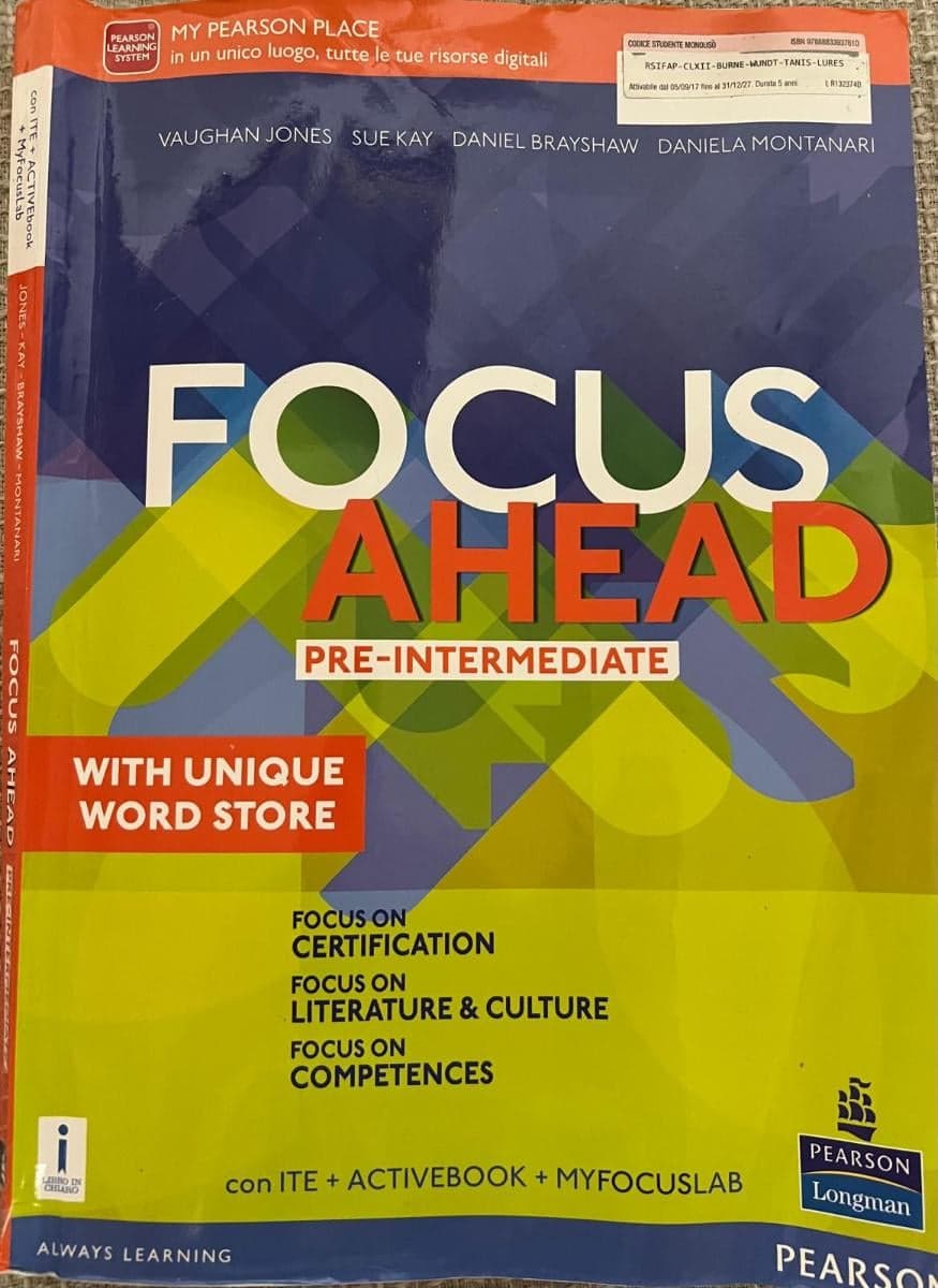 FOCUS AHEAD PRE-INTERMEDIATE - foto 1