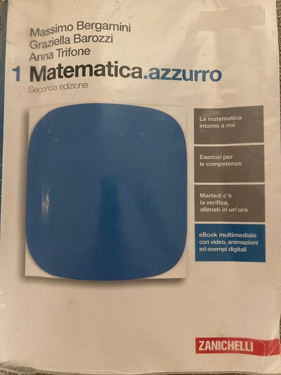 MATEMATICA.AZZURRO 2ED. - VOLUME 1 (LDM) - foto 1