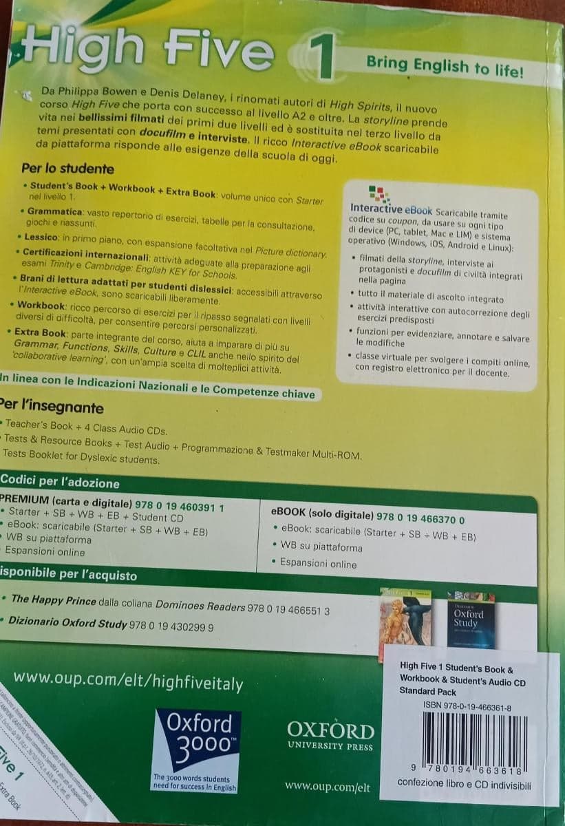 High five. Student's book-Workbook. Per la Scuola Media: High five. Student's book-Workbook. Per la Scuola Media: 1 - foto 2