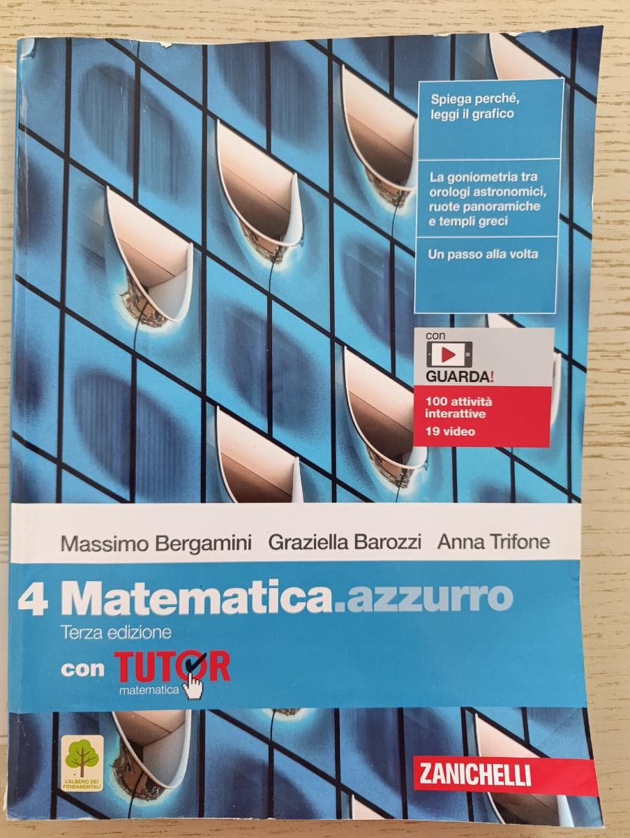 MATEMATICA.AZZURRO 3ED. - VOL. 4 CON TUTOR (LDM) - foto 1