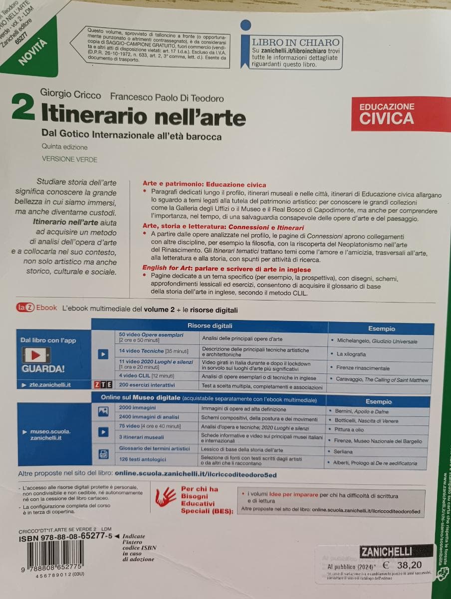 ITINERARIO NELL'ARTE EDIZIONE VERDE 5ED - VOLUME 2 (LDM) - foto 2