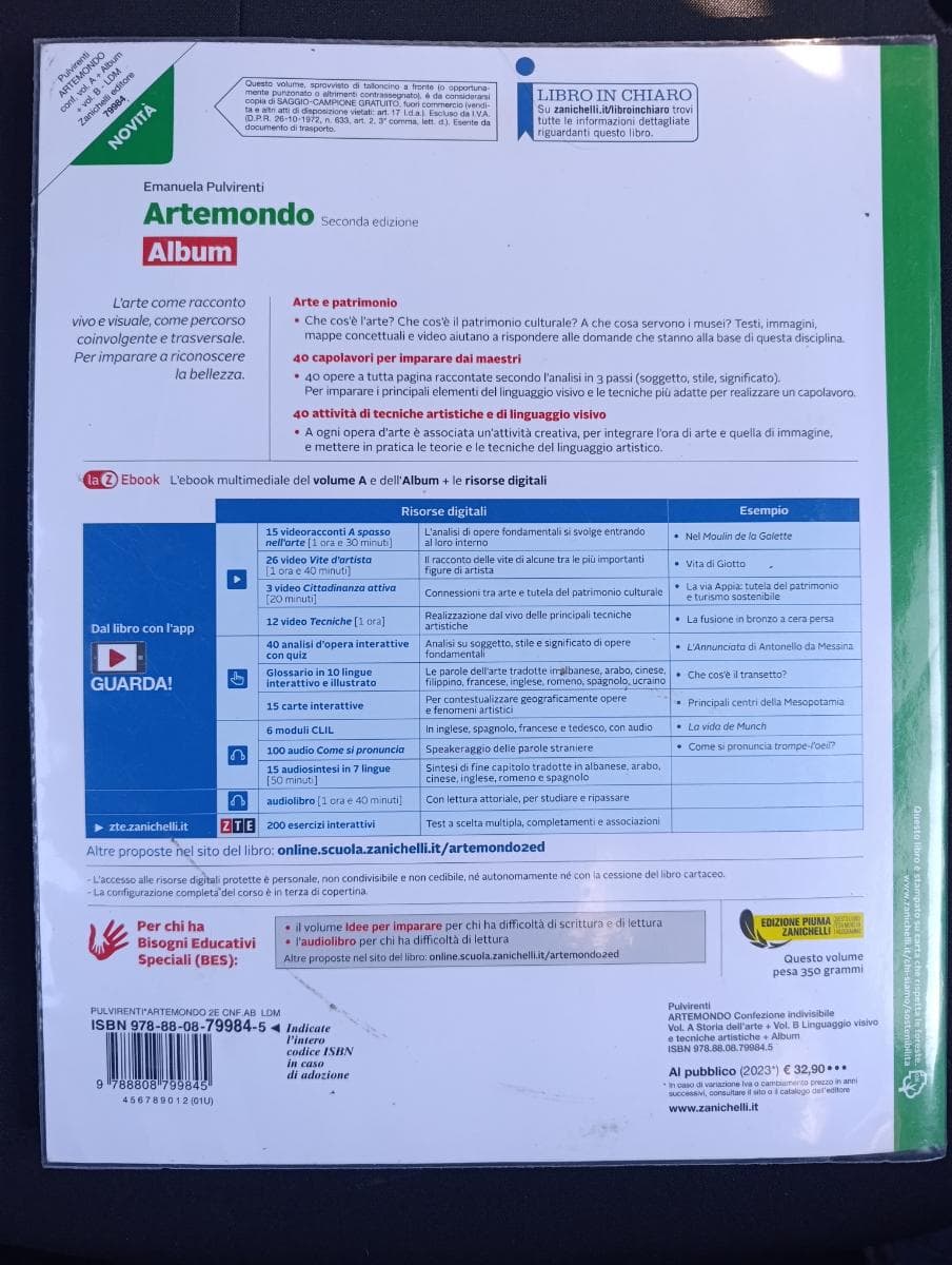 ARTEMONDO 2ED. - CONFEZIONE VOLUME A + B + ALBUM (LDM) - foto 2