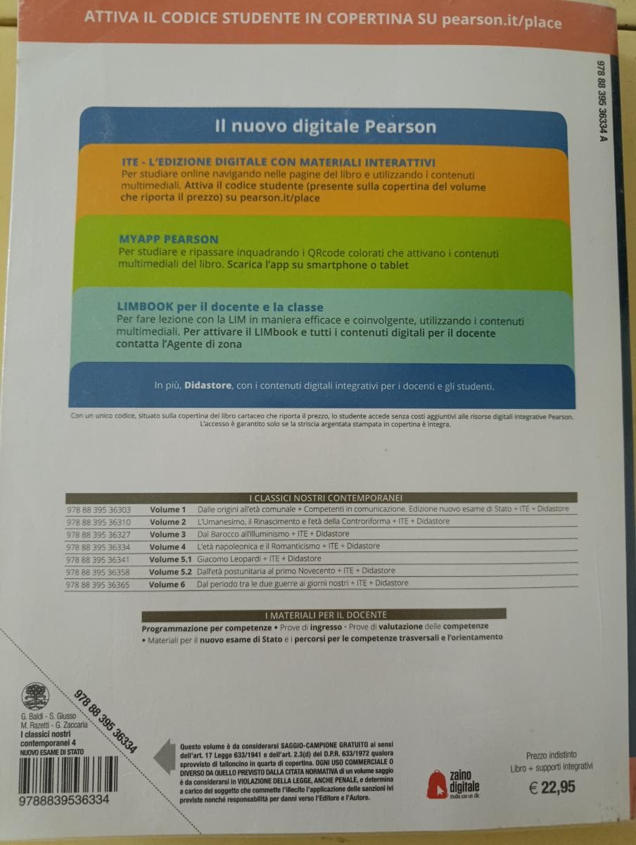 CLASSICI NOSTRI CONTEMPORANEI 4 EDIZIONE NUOVO ESAME DI STATO (I) - foto 2