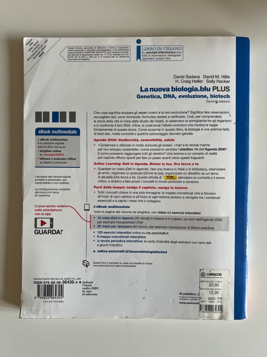 NUOVA BIOLOGIA.BLU 2ED. (LA) - GENETICA, DNA, EVOLUZIONE, BIOTECH PLUS (LDM) - foto 2