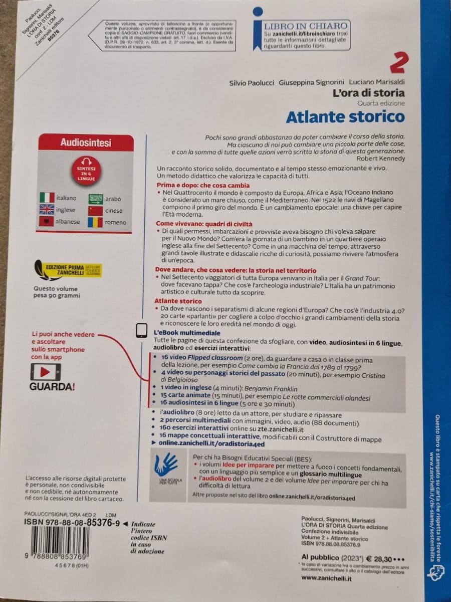 ORA DI STORIA (L') - CONFEZIONE VOLUME 2 + ATLANTE STORICO (LDM) - foto 2