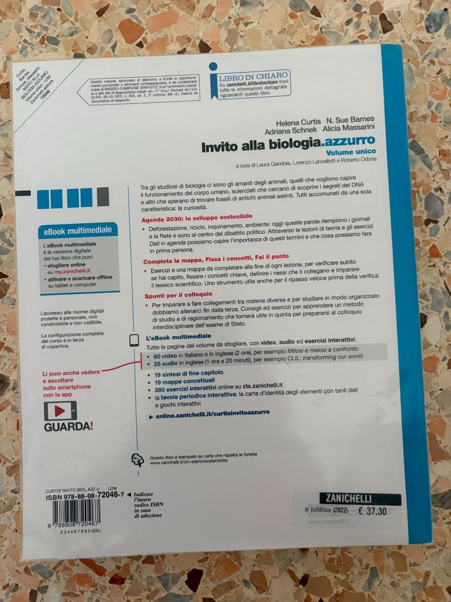 INVITO ALLA BIOLOGIA.AZZURRO - VOL. UNICO (LDM) - foto 2
