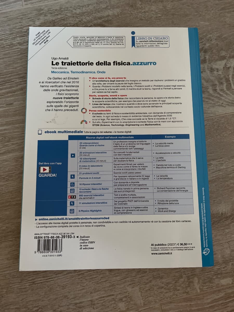 TRAIETTORIE DELLA FISICA.AZZURRO (LE) 3ED - VOLUME SECONDO BIENNIO (LDM) - foto 2