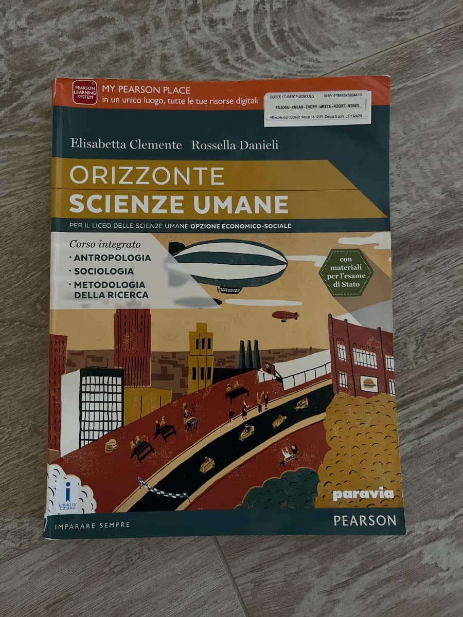 ORIZZONTE SCIENZE UMANE PER IL SECONDO BIENNIO E IL QUINTO ANNO LSU ES - foto 1