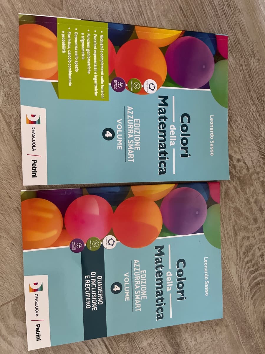 COLORI DELLA MATEMATICA ED.AZZURRA SMART-VOL.4+QUAD.INCLUSIONE E REC 4+EBOOK - foto 1