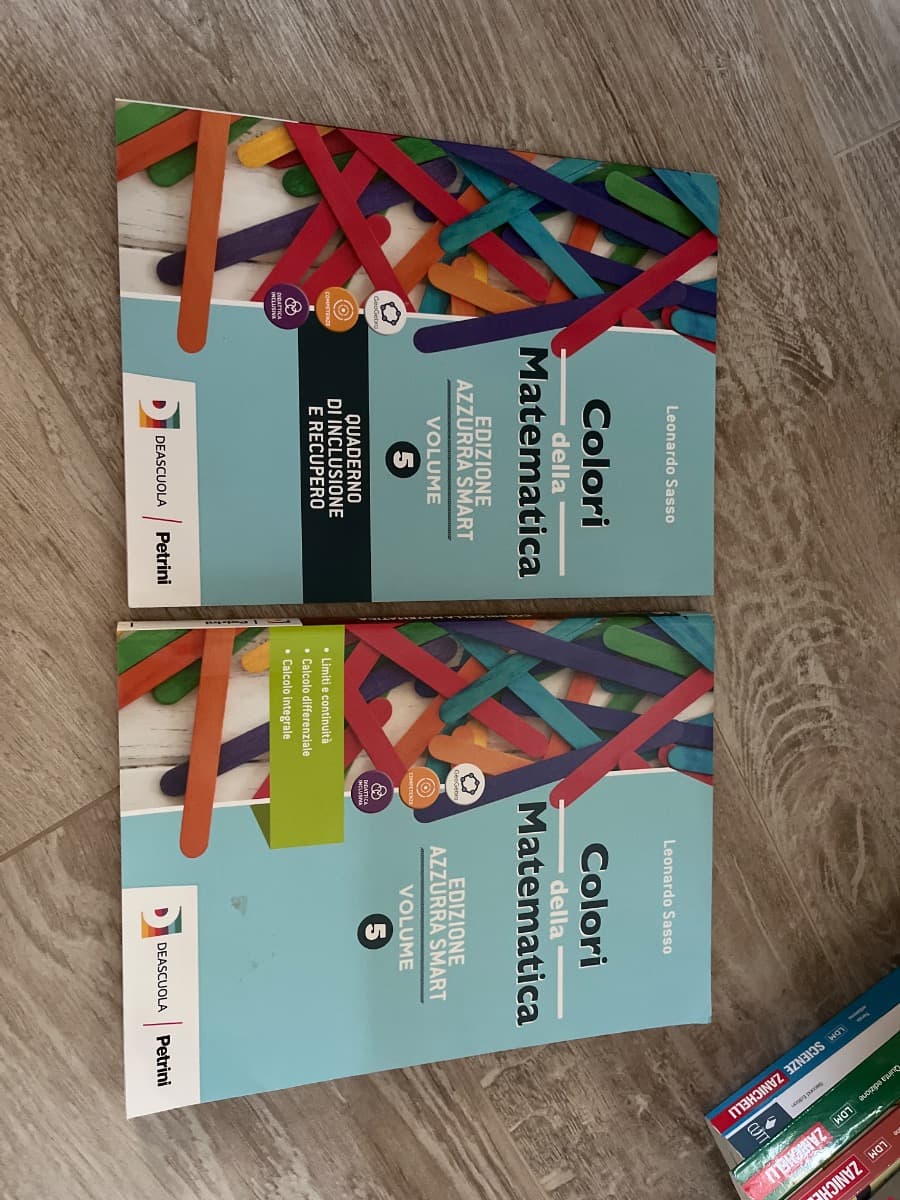 COLORI DELLA MATEMATICA ED.AZZURRA SMART-VOL.5+QUAD.INCLUSIONE E REC 5+EBOOK - foto 1