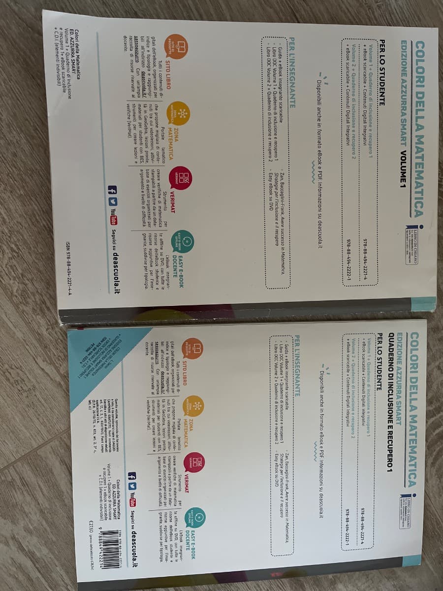 COLORI DELLA MATEMATICA - EDIZIONE AZZURRA SMART VOLUME 1 + EBOOK - foto 2