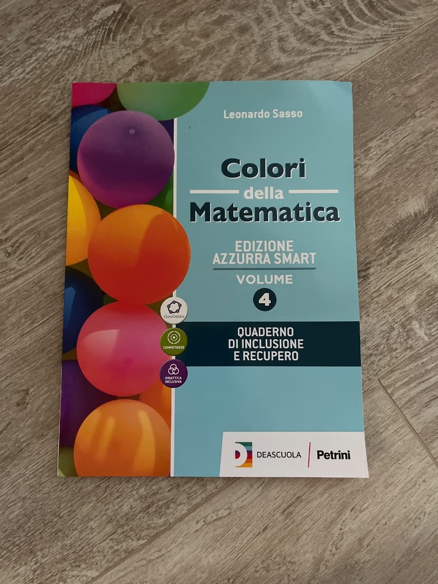 COLORI DELLA MATEMATICA ED.AZZURRA SMART-VOL.4+QUAD.INCLUSIONE E REC 4+EBOOK - foto 1
