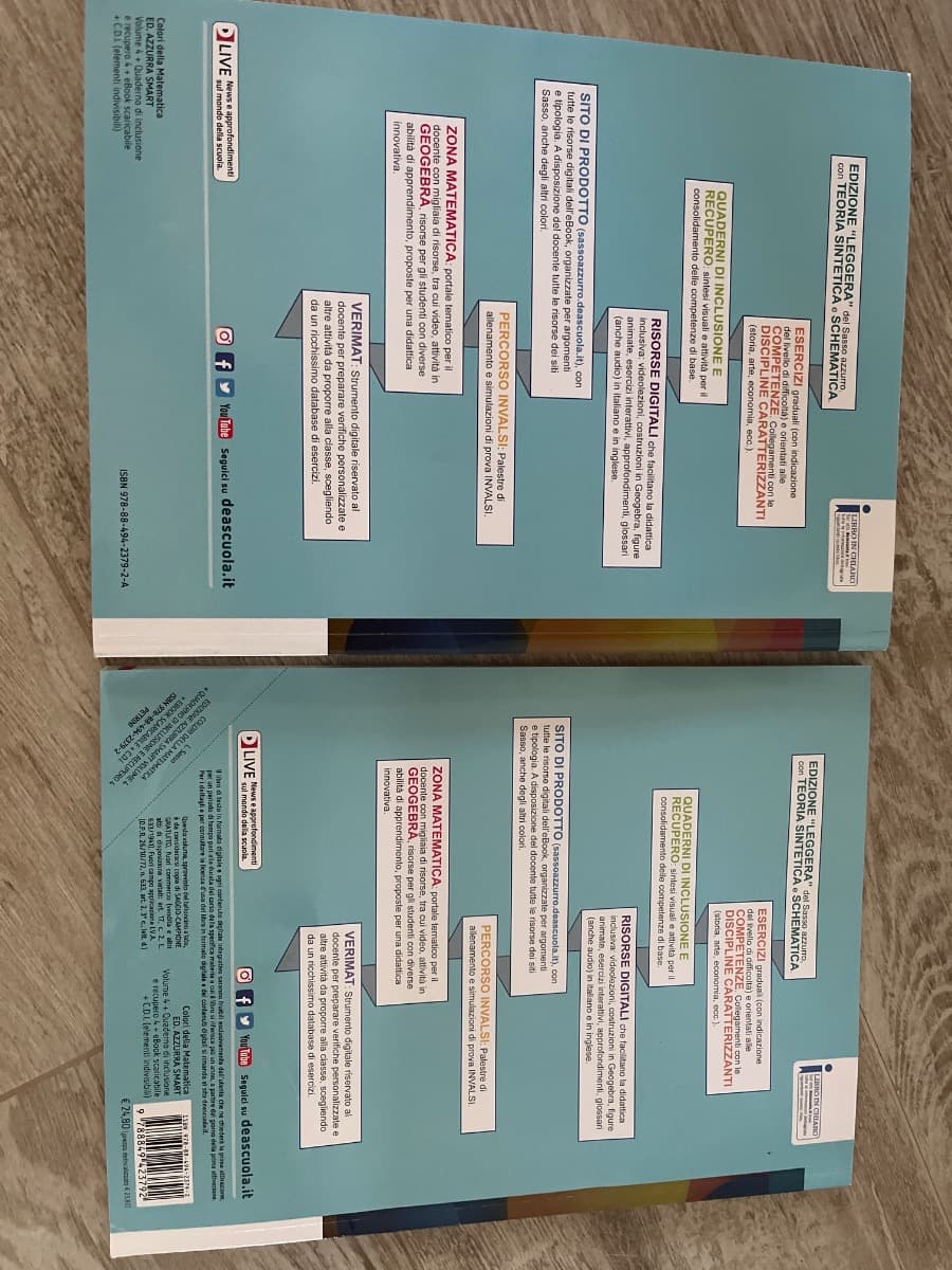 COLORI DELLA MATEMATICA ED.AZZURRA SMART-VOL.4+QUAD.INCLUSIONE E REC 4+EBOOK - foto 2
