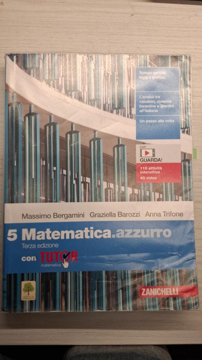 MATEMATICA.AZZURRO 3ED. - VOL. 5 CON TUTOR (LDM) - foto 1