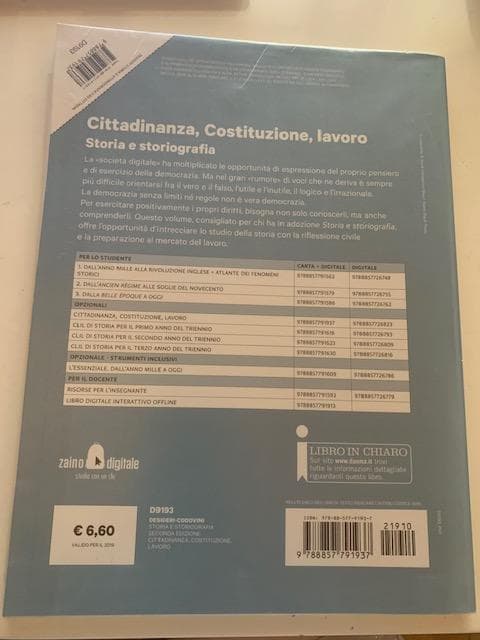 Cittadinanza, costituzione, lavoro storia e storiografia di Desideri e Codovini - foto 2