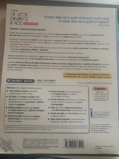 VITA DAVANTI A NOI (LA) - ED. ROSSA - CON NULLA OSTA CEI - foto 2