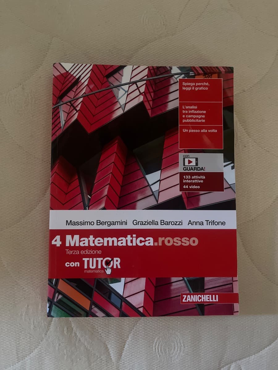 MATEMATICA.ROSSO 3ED - VOLUME 4 CON TUTOR (LDM) - foto 1