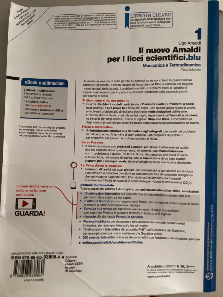 NUOVO AMALDI PER I LICEI SCIENTIFICI.BLU (IL) 3ED. - VOL. 1 (LDM) - foto 2
