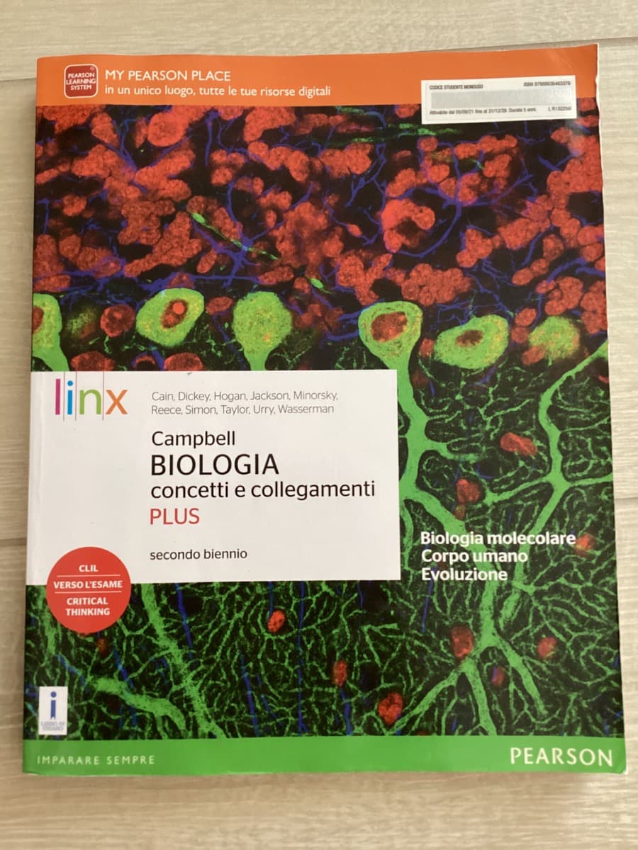 CAMPBELL BIOLOGIA CONCETTI E COLLEGAMENTI PLUS SECONDO BIENNIO - foto 1