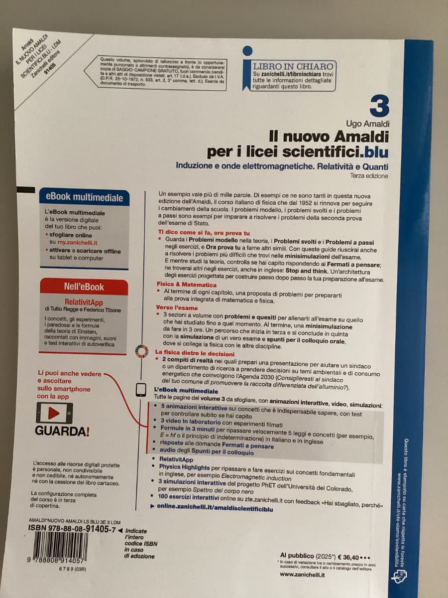 NUOVO AMALDI PER I LICEI SCIENTIFICI.BLU (IL) 3ED. - VOL. 3 (LDM) - foto 2