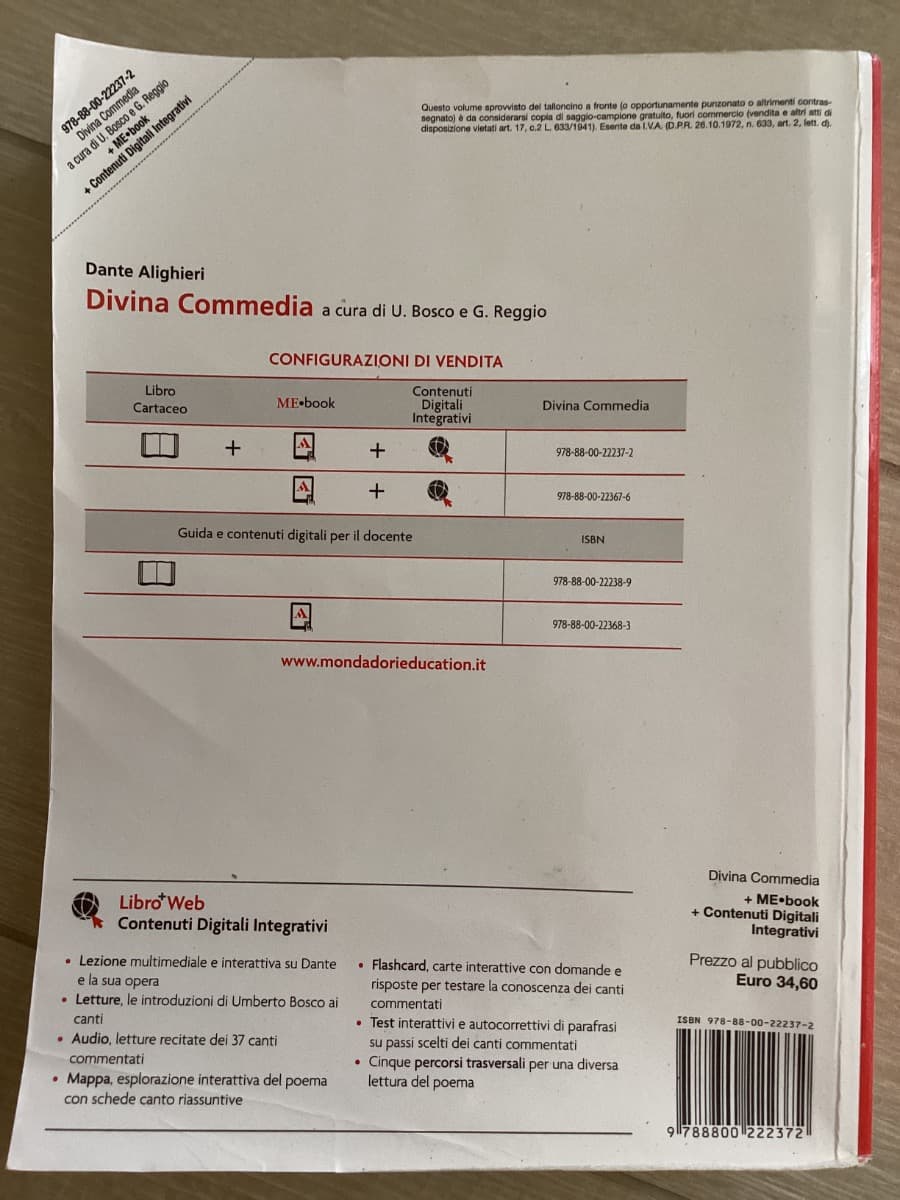 DIVINA COMMEDIA (LA) - TESTO INTEGRALE - foto 2