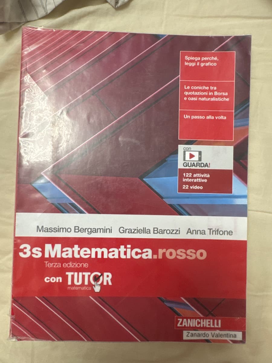 MATEMATICA.ROSSO 3ED - VOLUME 3S CON TUTOR (LDM) - foto 1