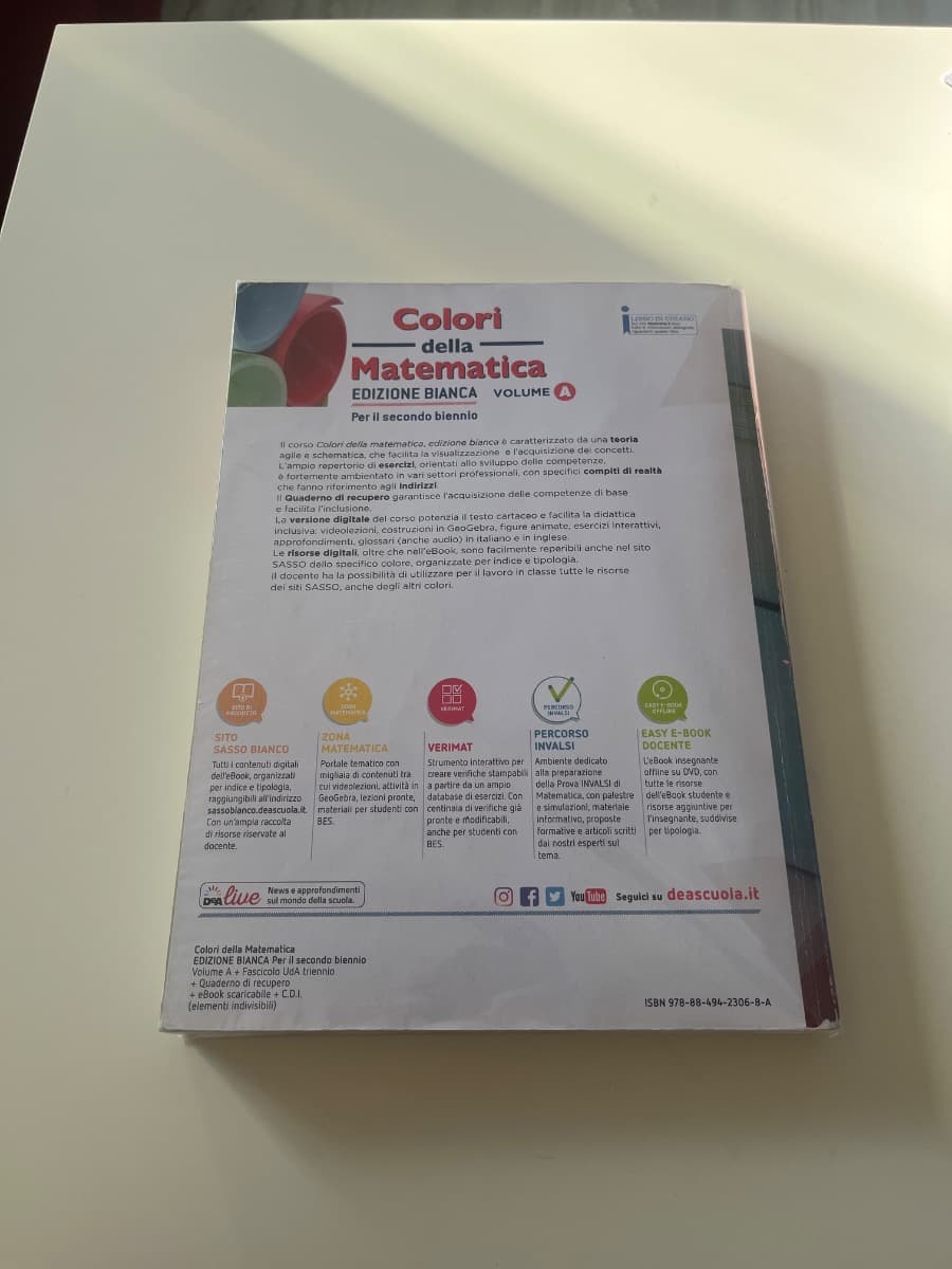 COLORI DELLA MATEMATICA - EDIZIONE BIANCA VOLUME A + QUADERNO + EBOOK - foto 2