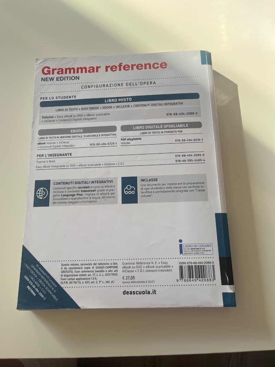 GRAMMAR REFERENCE NEW EDITION - VOLUME + EASY BOOK (SU DVD) + EBOOK - foto 2